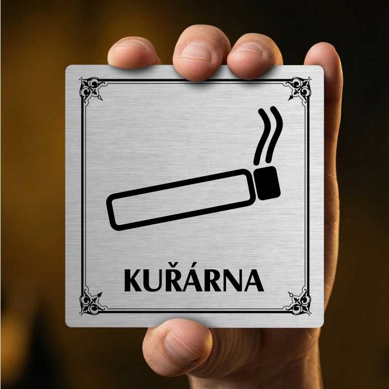 Kuřárna, 80x80mm, bílá, Utah